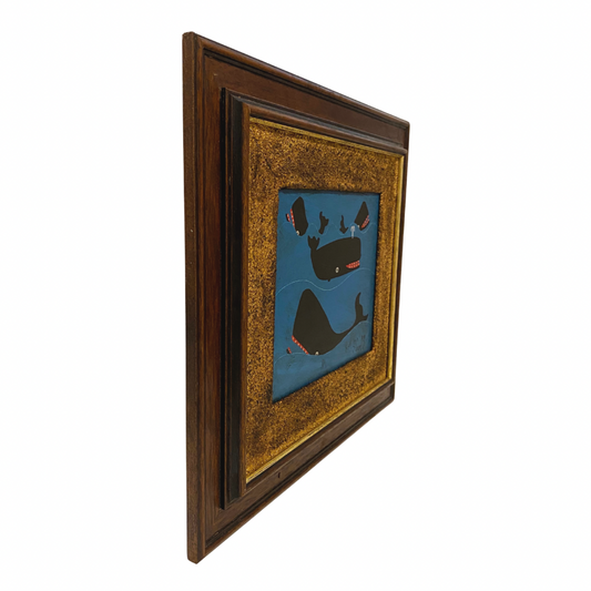 Steve Camps Original Framed Whale Painting