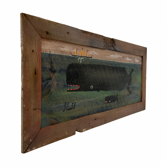 Steve Camps Original Framed Whale Painting