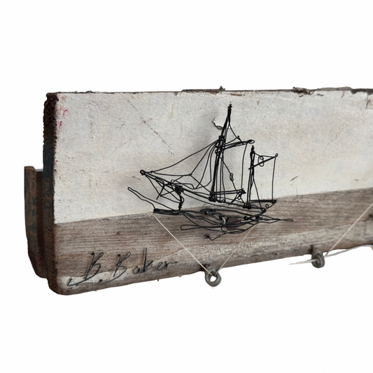 Ben Baker Boat Wire Drawing Automata