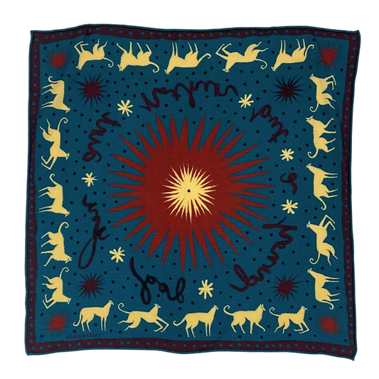 Tabby Booth Wool & Silk Blend Hound Dog Scarf