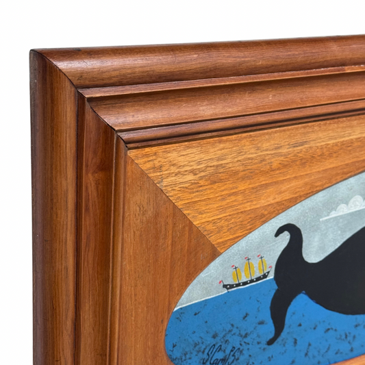 Steve Camps Original Framed Whale Painting