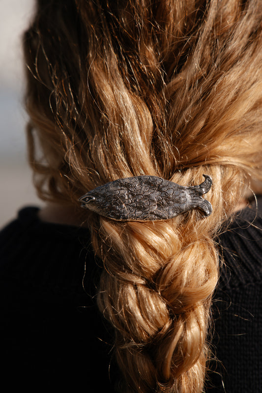 Tabby Booth X Rare Bear Jewellery • 925 Silver Fish Hair Piece