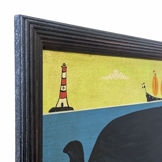 Steve Camps Original Framed Whale Painting
