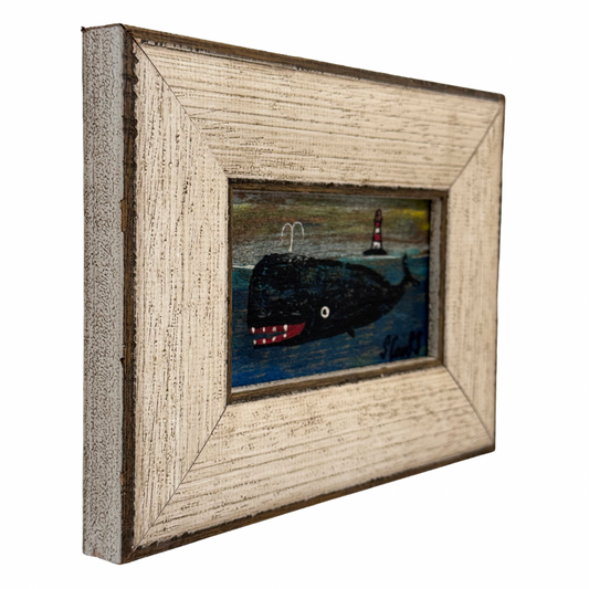 Steve Camps Original Framed Whale Painting