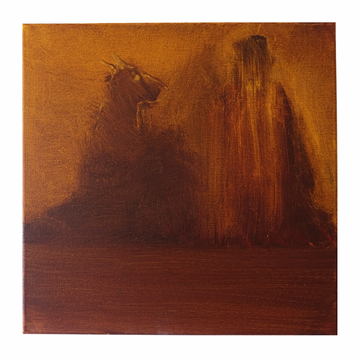 Neil Mcleod Original Oil Painting on Canvas • The Travelling Show Arrives