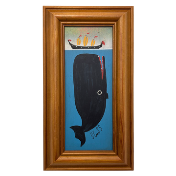Steve Camps Original Framed Whale Painting
