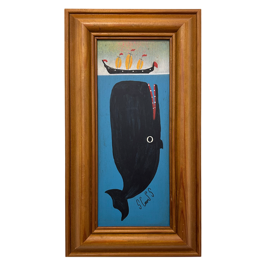 Steve Camps Original Framed Whale Painting