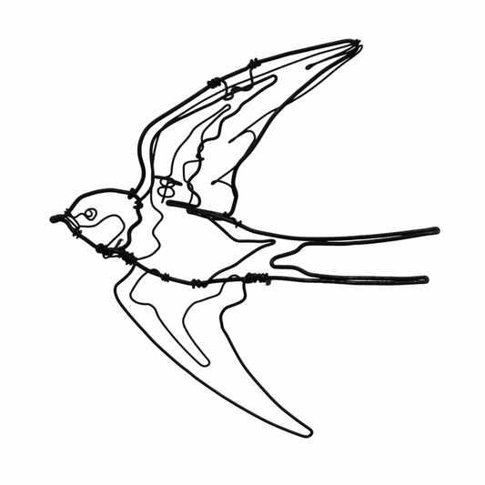 Ben Baker Bird Wire Drawing