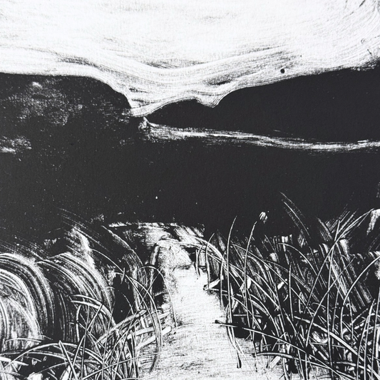 Niamh Spink ‘Holywell Dunes 3’ A3 Monotype