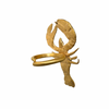Tabby Booth X Rare Bear Jewellery • 24-Carat Gold Plated Lobster Ring