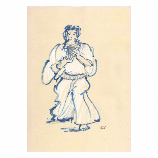 Georgie Bennett Original Life Drawing On Paper