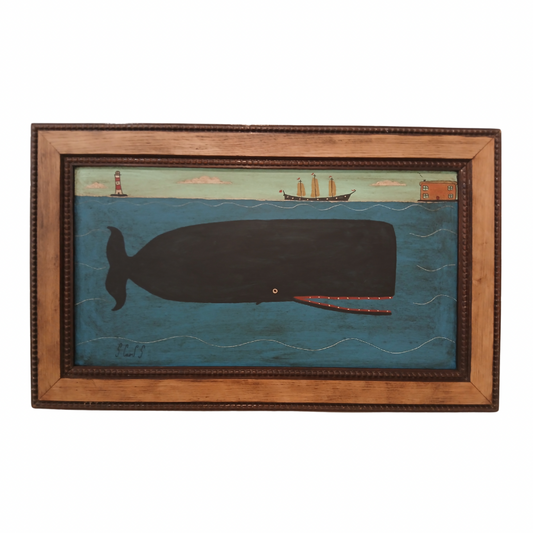 Steve Camps Original Framed Whale Painting