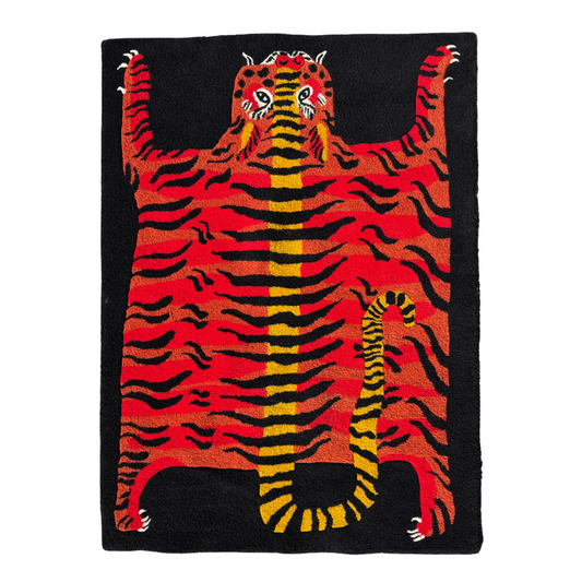 Tabby Booth x TikTik Studio 100% Natural Wool Tiger Rug