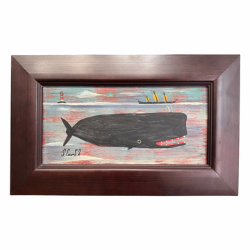 Steve Camps Original Framed Whale Painting