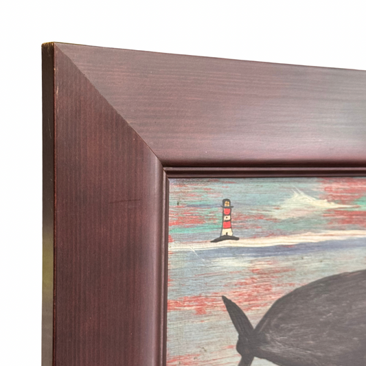 Steve Camps Original Framed Whale Painting
