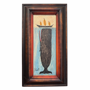 Steve Camps Original Framed Whale Painting