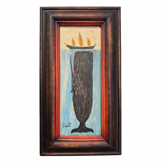 Steve Camps Original Framed Whale Painting