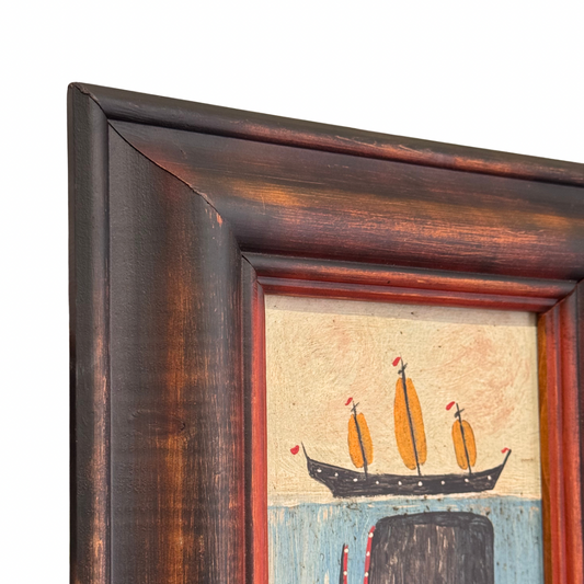 Steve Camps Original Framed Whale Painting