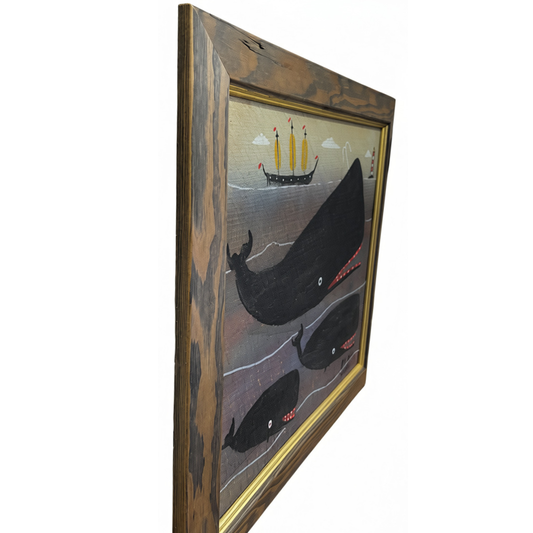 Steve Camps Original Framed Whale Painting