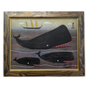 Steve Camps Original Framed Whale Painting