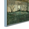 Meredith Owen 'Two Suns' Original Oil Painting on Ply Framed