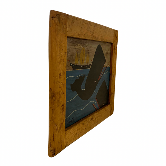 Steve Camps Original Framed Whale Painting