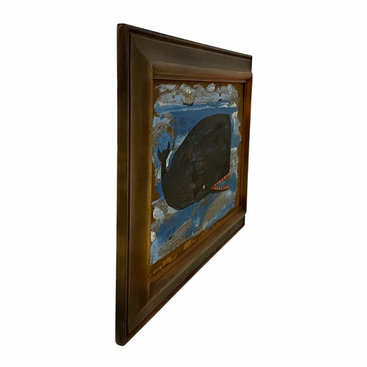 Steve Camps Original Framed Whale Painting