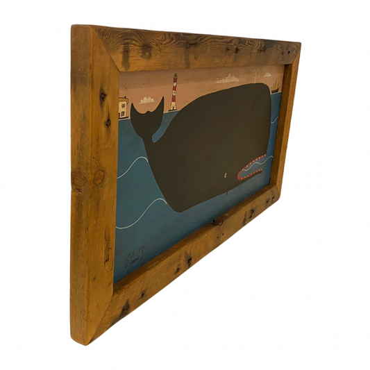 Steve Camps Original Framed Whale Painting