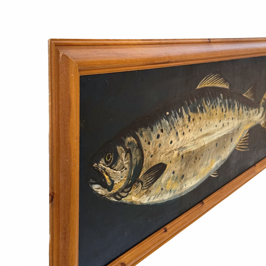 James Heslip Original Painting Wooden Frame