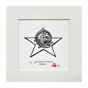 Tamsyn Swingler Original Lino Print (Black)