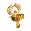 Tabby Booth X Rare Bear Jewellery • 24-Carat Gold Plated Lobster Ring