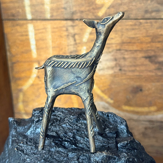 Natasha Ratcliffe Hand Crafted Solid Bronze Fawn Sculpture