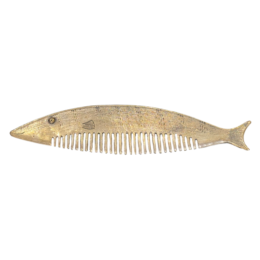 Natasha Ratcliffe Hand Cast Bronze Fish Hair Comb