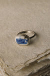 Eloise Rose Handmade Recycled 925 Silver & Porcelain Ring • Whale