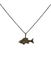 Natasha Ratcliffe Hand Crafted Solid Bronze Fish Pendant Necklace