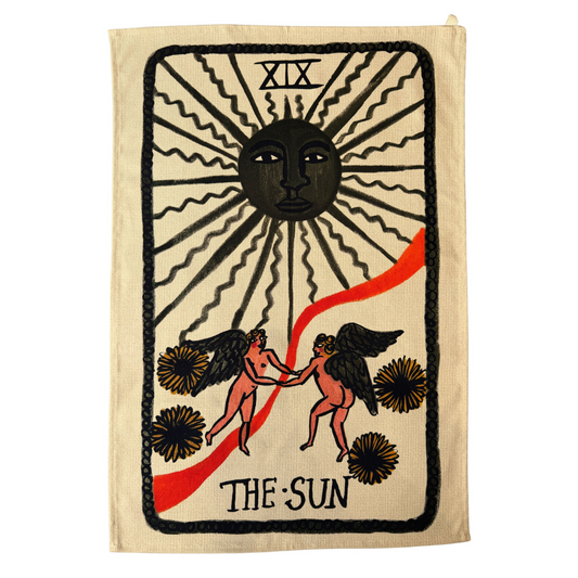 Tabby Booth Cotton Tarot Sun Tea Towel