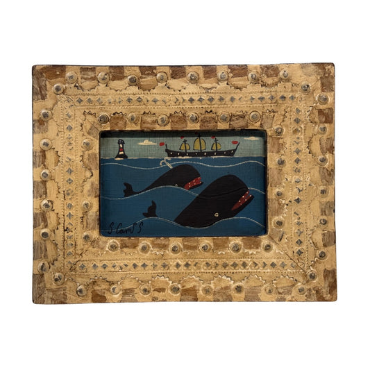 Steve Camps Original Framed Whale Painting