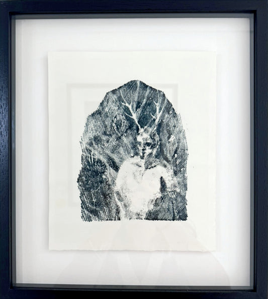 Zoe Cerys 'Karow' Original Monotype Print Framed