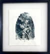 Zoe Cerys 'Night' Original Monotype Print Framed