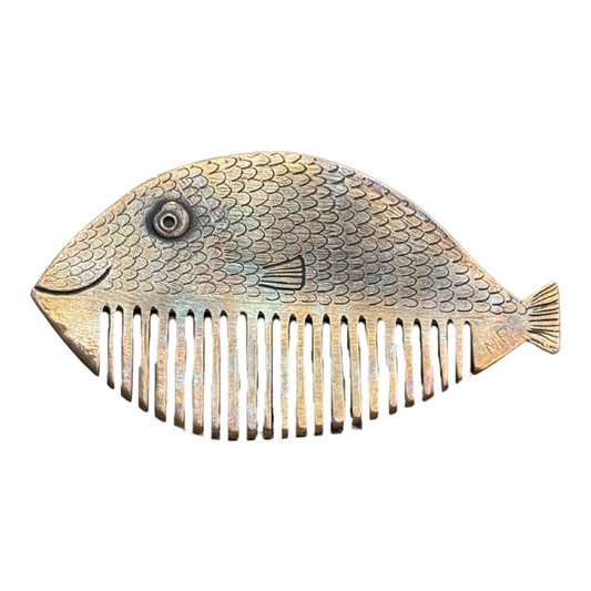 Natasha Ratcliffe Hand Cast Bronze Fish Hair Comb