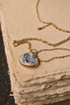 Eloise Rose Handmade 24k Gold Lustre & Porcelain Pendant Necklace  • Crab