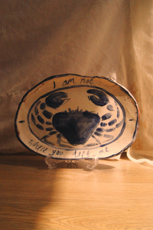 Eloise Rose Handmade Terracotta Platter • I Am Not Where You Left Me