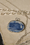 Eloise Rose Handmade Recycled Silver & Porcelain Pendant Necklace  • Large Whale