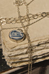 Eloise Rose Handmade Recycled Silver & Porcelain Pendant Necklace  • Whale