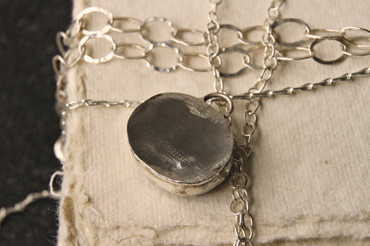 Eloise Rose Handmade Recycled Silver & Porcelain Pendant Necklace  • Whale